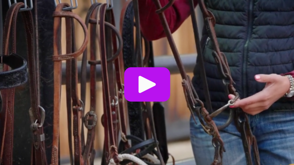 Sarah Angelone holding snaffle bit