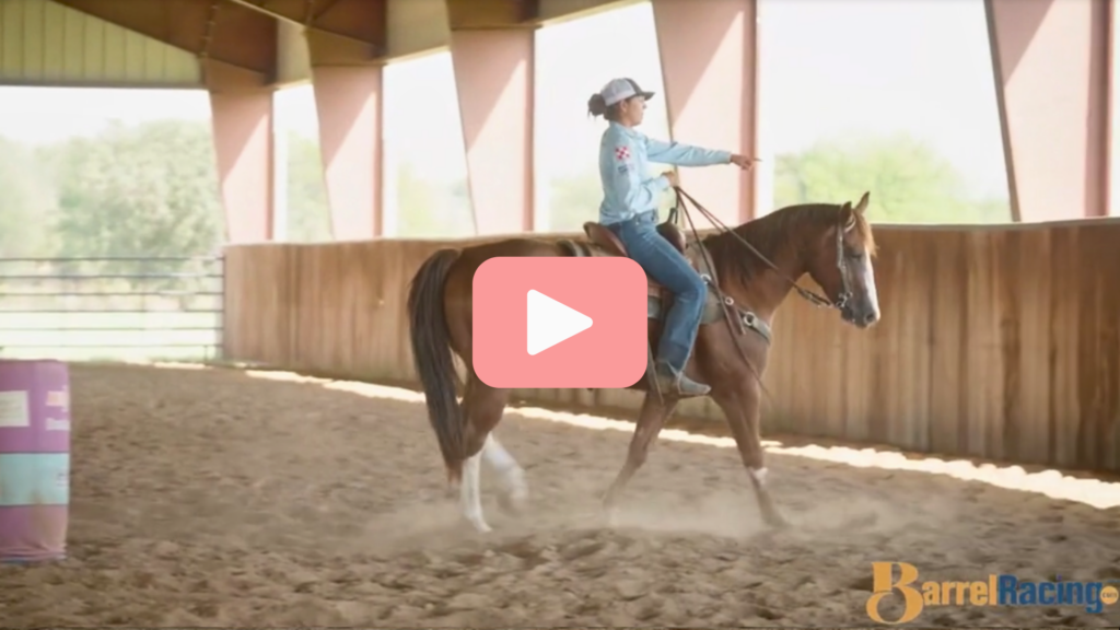 Ryann Pedone turns a barrel