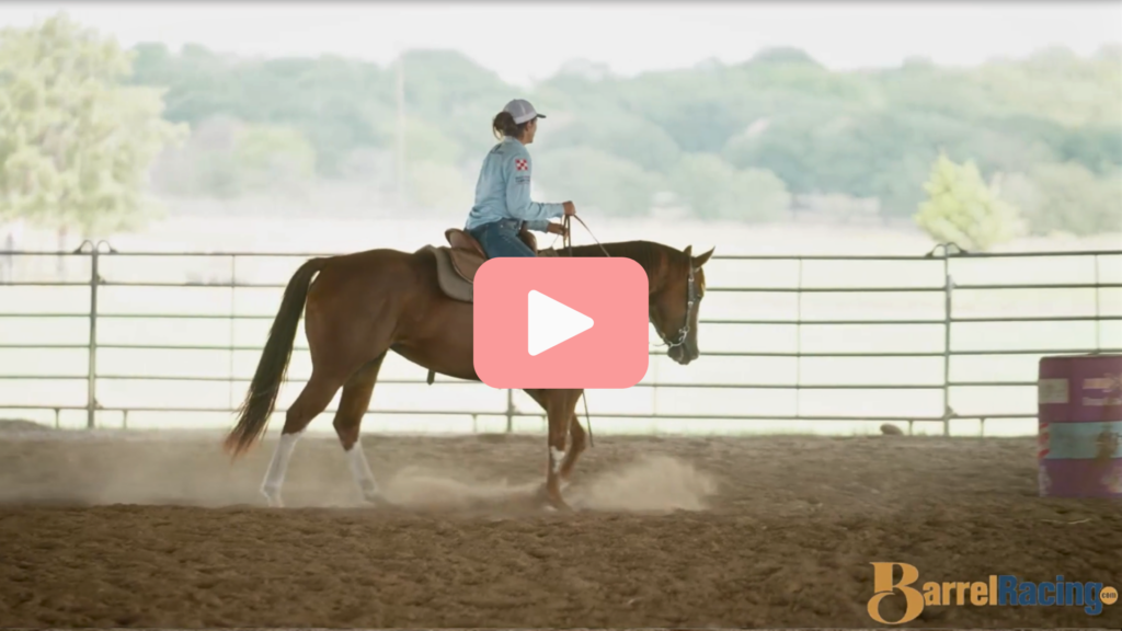 Ryann Pedone trots across the arena
