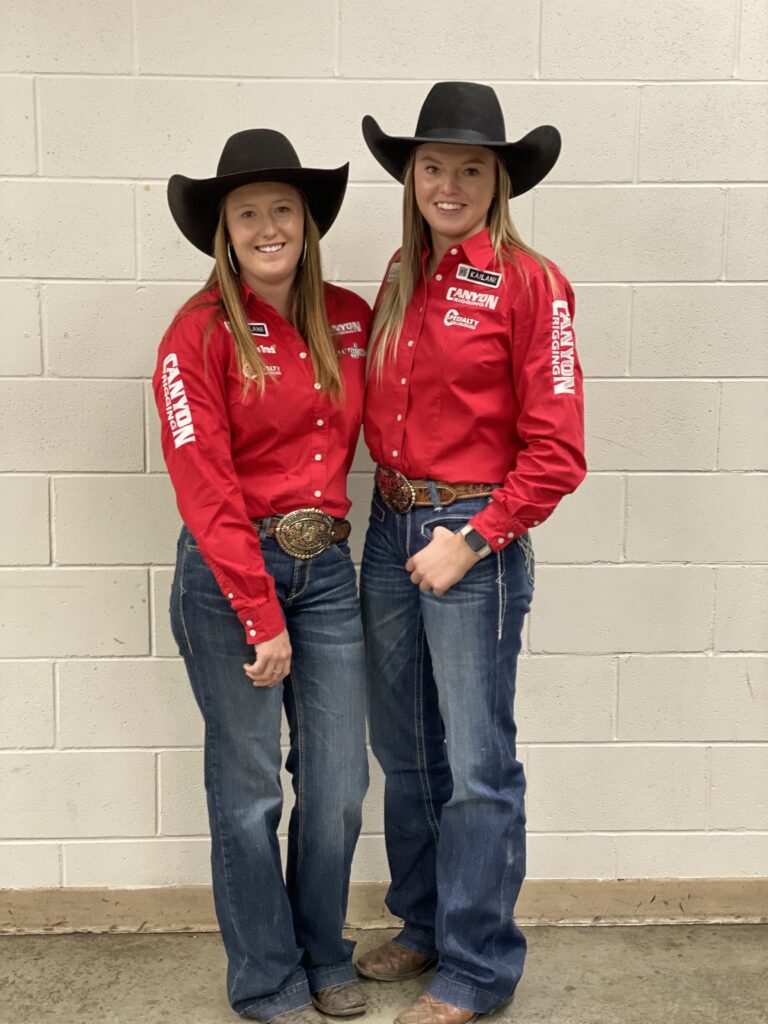 The Whiteside sisters Kylie (left) and Bradi (right) keep each other positive on the rodeo road.