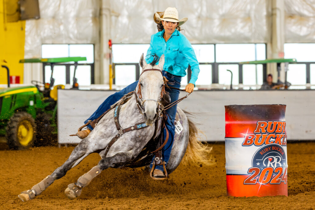 Kassie Mowry and Goodbye Sophie barrel racing