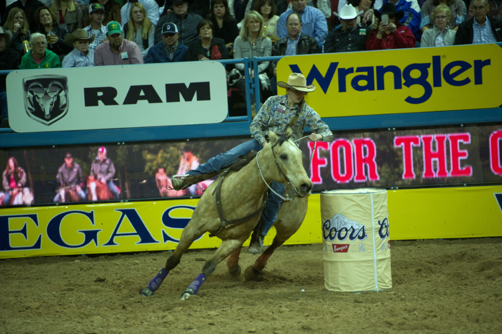 Callie Duperier barrel racing Rare Dillion