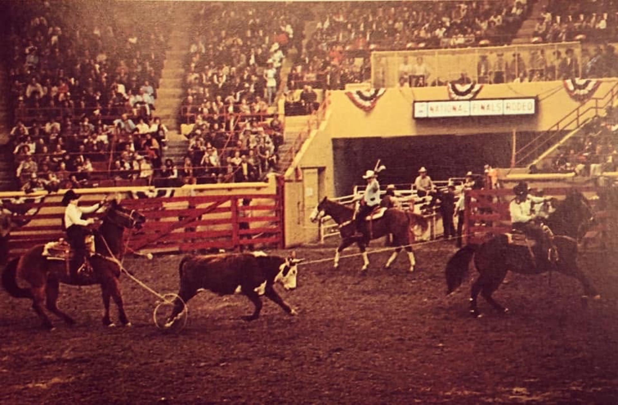 Dick Yates and family at the National Finals Rodeo