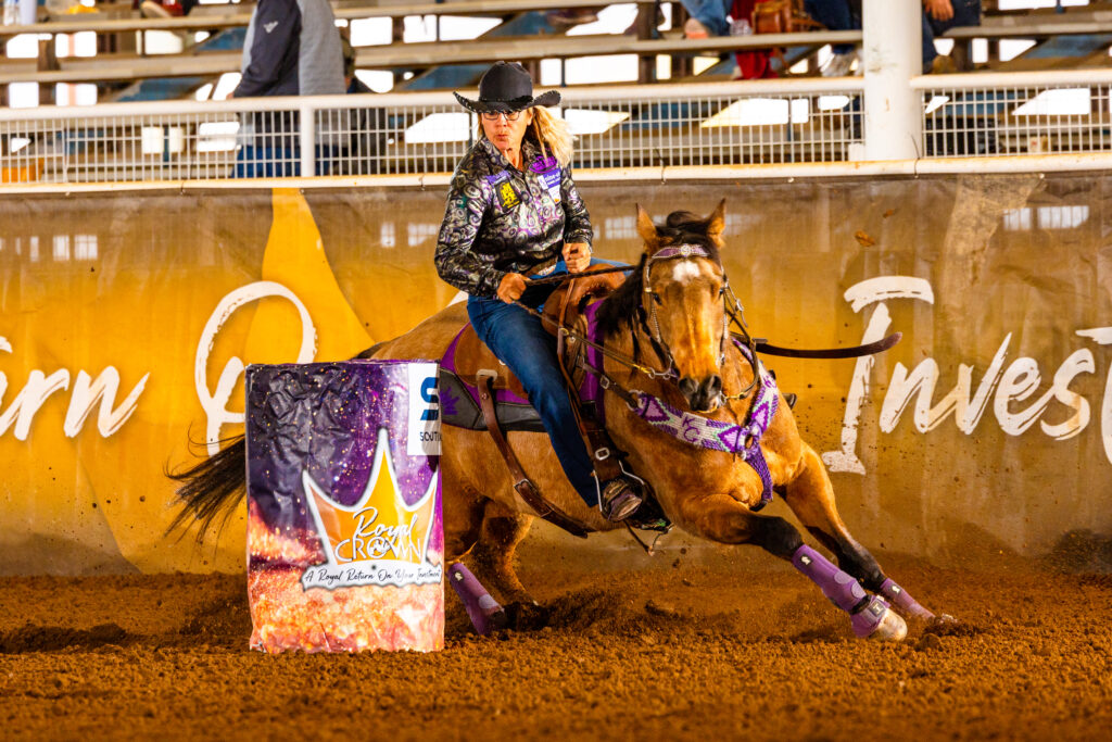 Kathy Grimes and KG Just Money at the 2025 Royal Crown