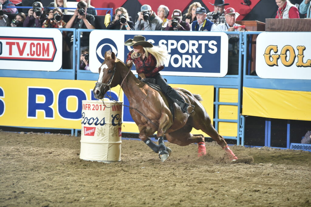Tiany Schuster barrel racing